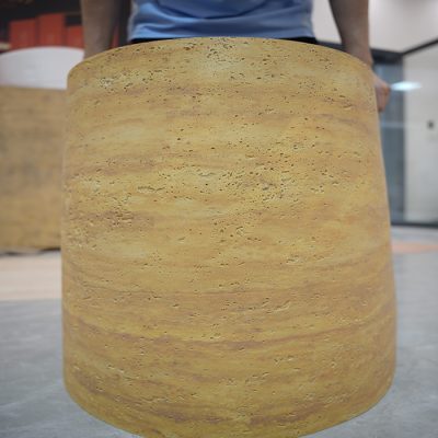 主图_4 Golden Flexible 3D Travertine Stone Eco-Friendly Ultra Thin Waterproof Fireproof Modern Panels Living Room Bedroom Decoration