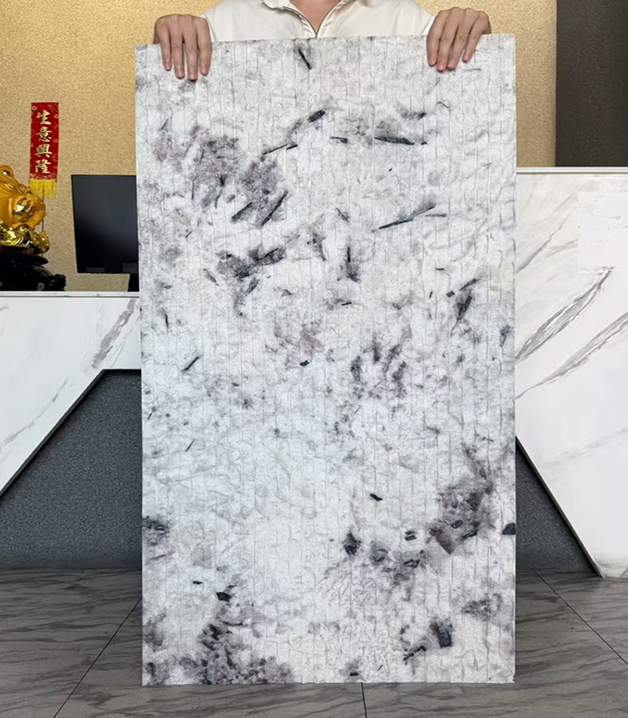 Flexible 3D Travertine Stone Eco-Friendly Ultra Thin Waterproof Fireproof Modern Panels Living Room Bedroom Columns Indoor